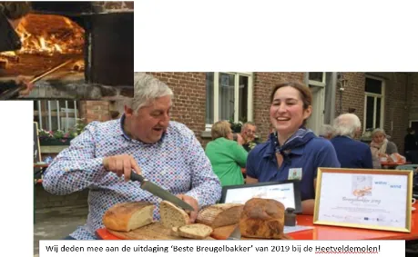 De broodoven voor wel 100 broden op de stoeterij