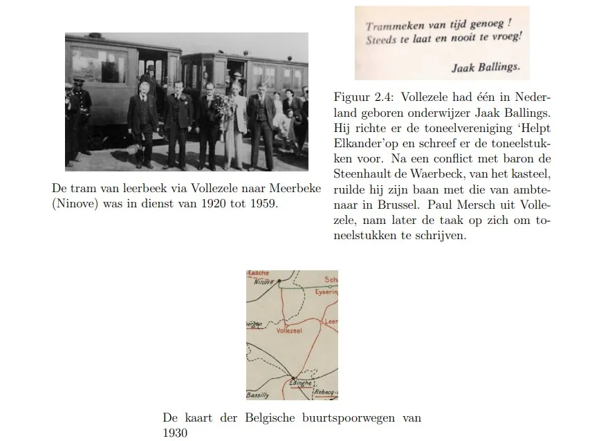 De boerentram van de buurtspoorweg Halle-Ninove
